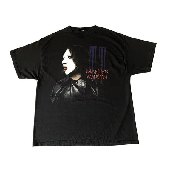 giant | Shirts | Vintage 9s 00s Marilyn Manson Tshirt Black giant | Shirts | Vintage 9s 00s Marilyn Manson Tshirt Black